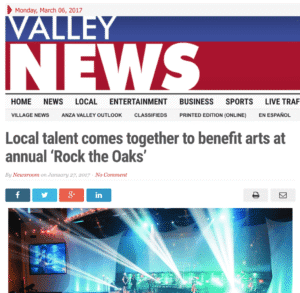 Performers showcase their talents during the 'Rock the Oaks' arts benefit.